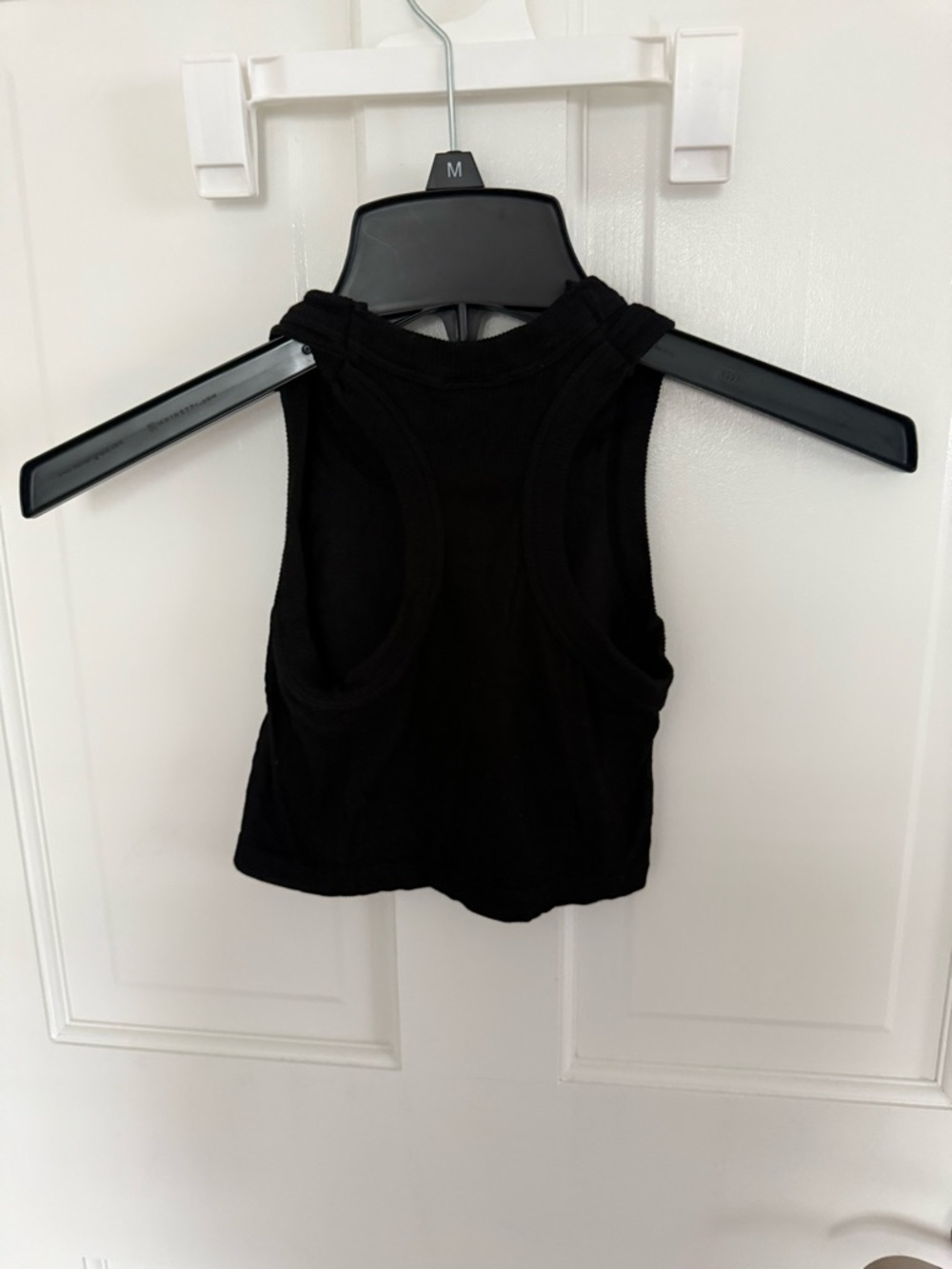 Suzette Black Ribbed Cropped Tank - Women - Picture 2 of 4